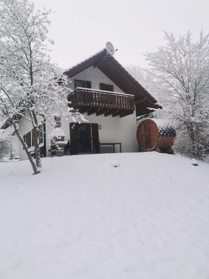 Seepark Kirchheim Ferienhaus Bei Zeta Mit Sauna מראה חיצוני תמונה